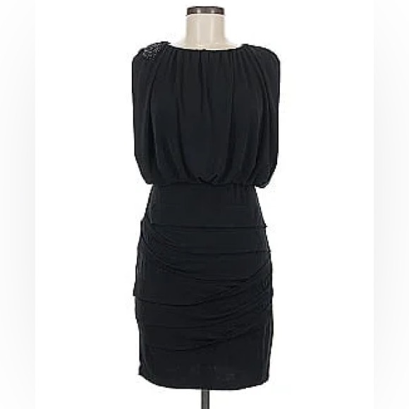 Dresses & Skirts - Little black dress with shoulder detail, size 6